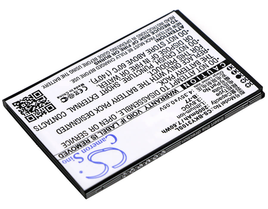 3.8V, 2000mAh, Li-ion Battery fits Vivo, Y31, Y31a, 7.6Wh