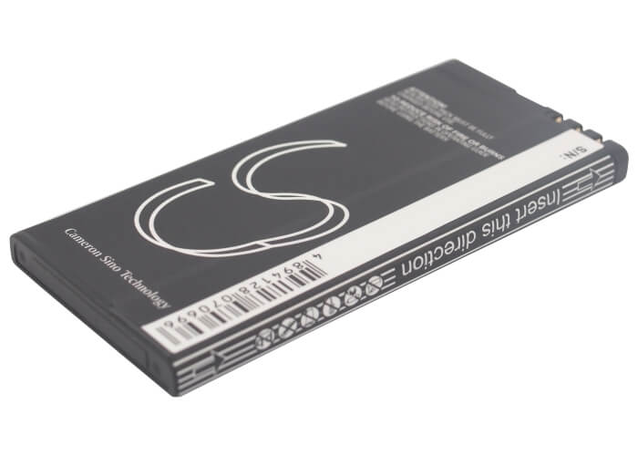 3.7V, 1200mAh, Li-ion Battery fits Nokia, Arrow, Lumia 820, 4.44Wh