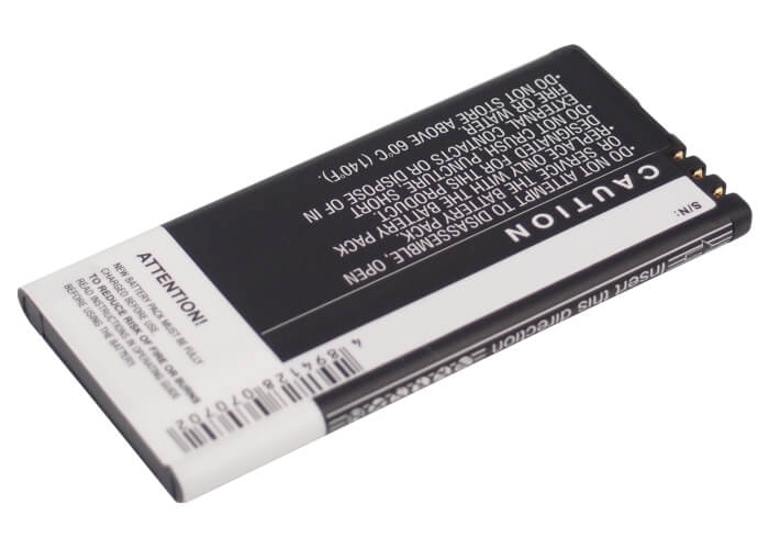 3.7V, 1650mAh, Li-ion Battery fits Nokia, Arrow, Lumia 820, 6.105Wh