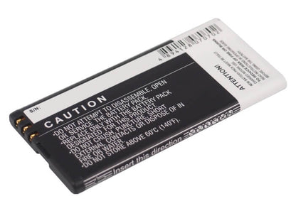 3.7V, 1650mAh, Li-ion Battery fits Nokia, Arrow, Lumia 820, 6.105Wh