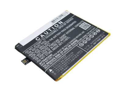 3.8V, 2900mAh, Li-Polymer Battery fits Meizu, M2 Note M571c, M2 Note M571h, 11.02Wh