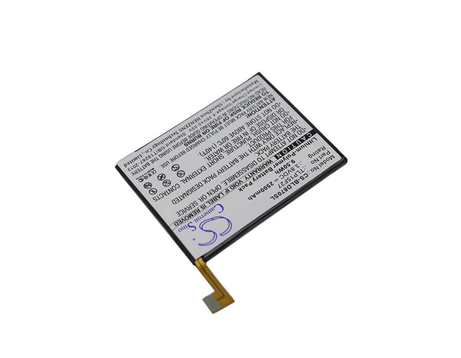 3.8V, 2500mAh, Li-Polymer Battery fits Blu, D870u, Studio C Super Camera, 9.5Wh
