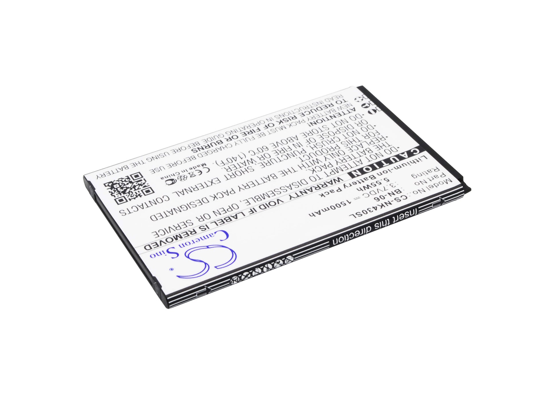 3.7V, 1500mAh, Li-ion Battery fits Nokia, Lumia 430, Lumia 430 Dual Sim, 5.55Wh