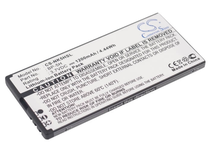 3.7V, 1200mAh, Li-ion Battery fits Nokia, Lumia 701, 4.44Wh