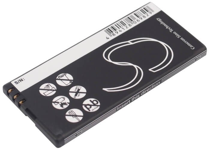 3.7V, 1200mAh, Li-ion Battery fits Nokia, Lumia 701, 4.44Wh