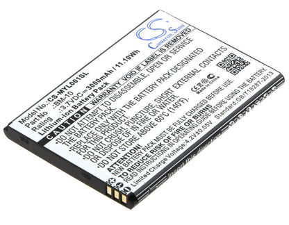 3.7V, 3000mAh, Li-ion Battery fits Myphone, L-line, 11.1Wh