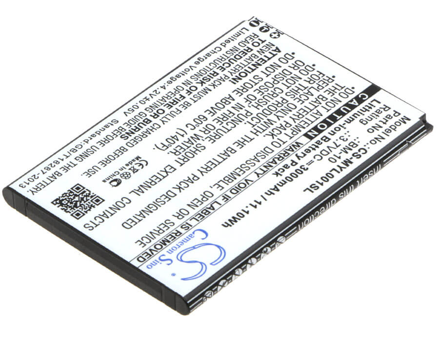 3.7V, 3000mAh, Li-ion Battery fits Myphone, L-line, 11.1Wh