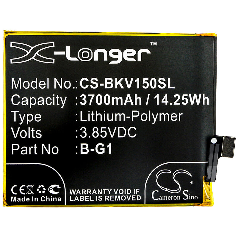3.85V, 3700mAh, Li-Polymer Battery fits Bbk, 1818, V15 Pro, 14.245Wh
