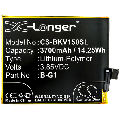3.85V, 3700mAh, Li-Polymer Battery fits Bbk, 1818, V15 Pro, 14.245Wh