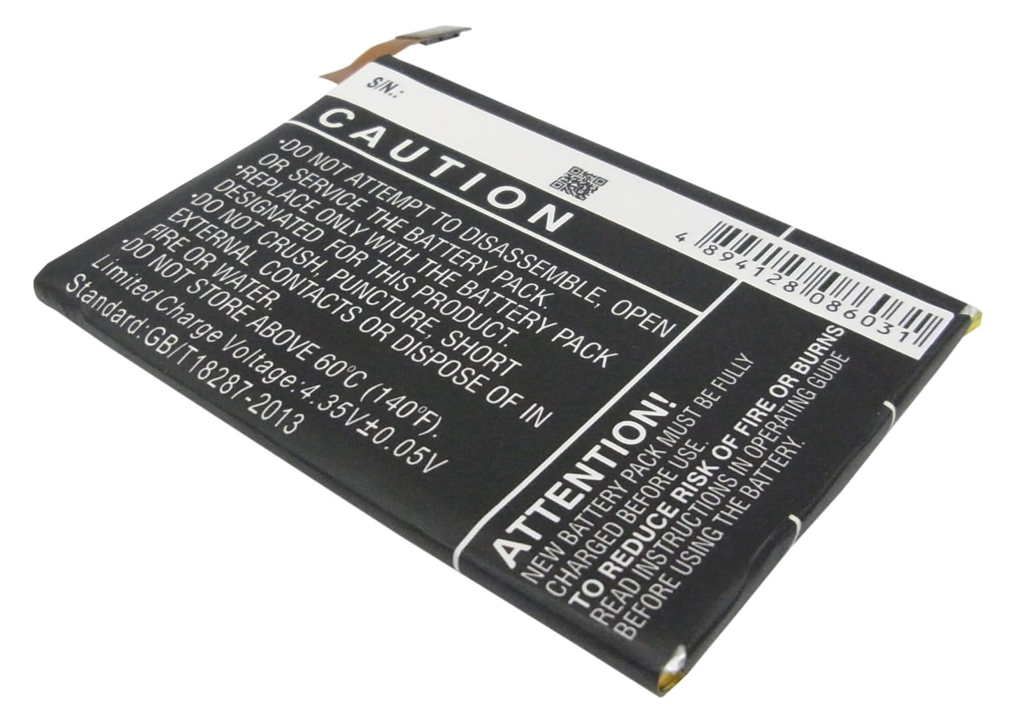3.8V, 2100mAh, Li-Polymer Battery fits Blackberry, Q5, Q5 Lte, 7.98Wh
