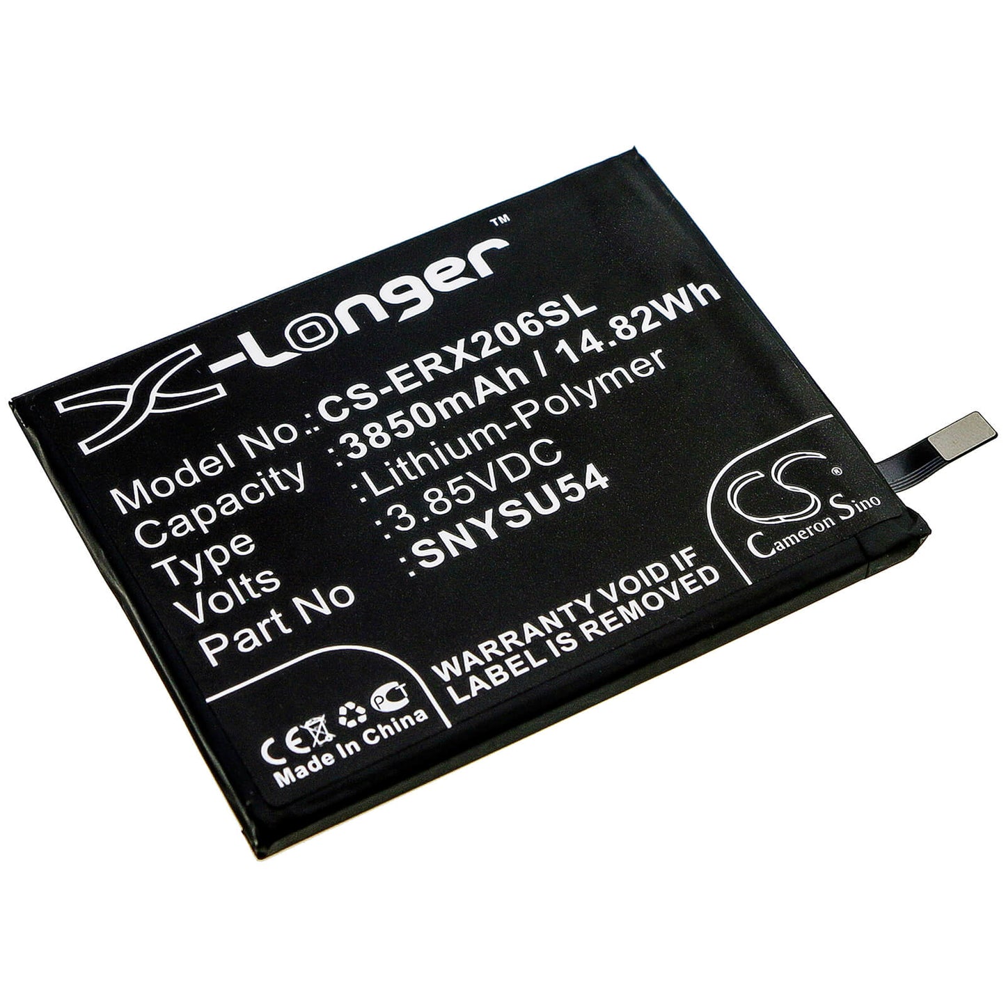 3.85V, 3850mAh, Li-Polymer Battery fits Sony, A002so, Pdx-203, 14.8225Wh