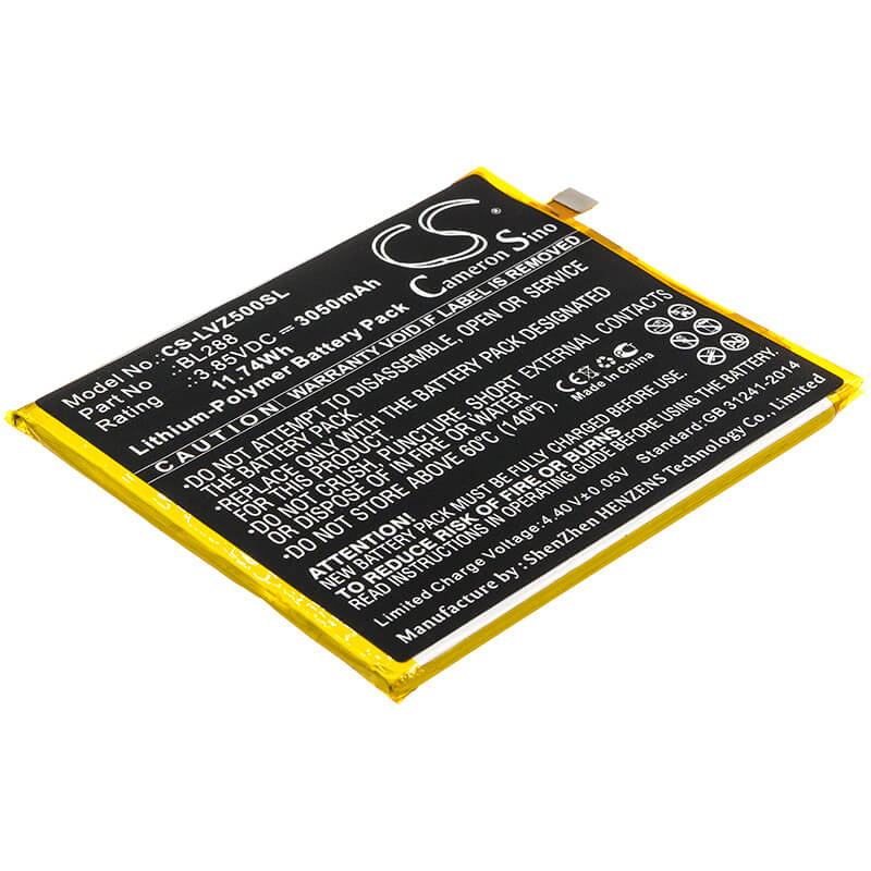 3.85V, 3050mAh, Li-Polymer Battery fits Lenovo, L78011, L78012, 11.7425Wh