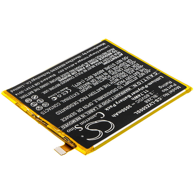 3.85V, 3050mAh, Li-Polymer Battery fits Lenovo, L78011, L78012, 11.7425Wh