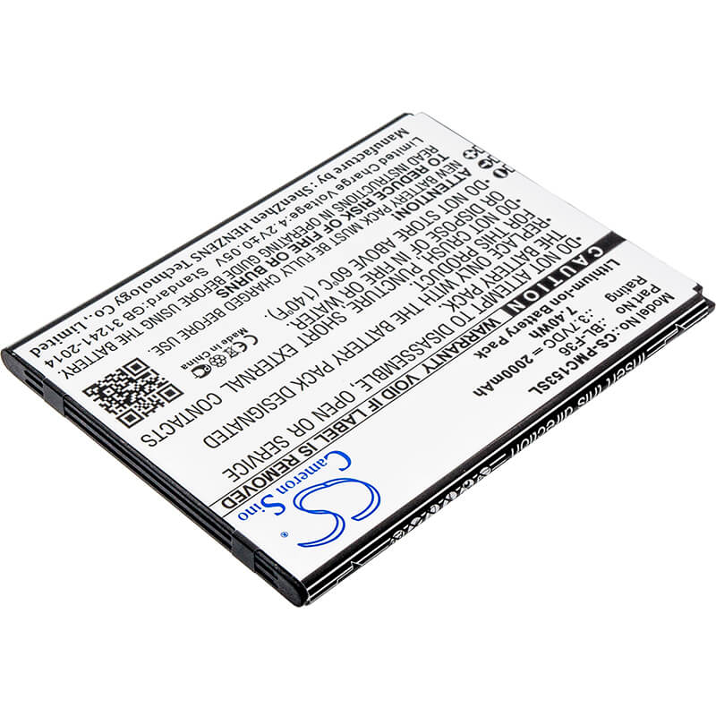 3.7V, 2000mAh, Li-ion Battery fits Phicomm, C1530l, 7.4Wh