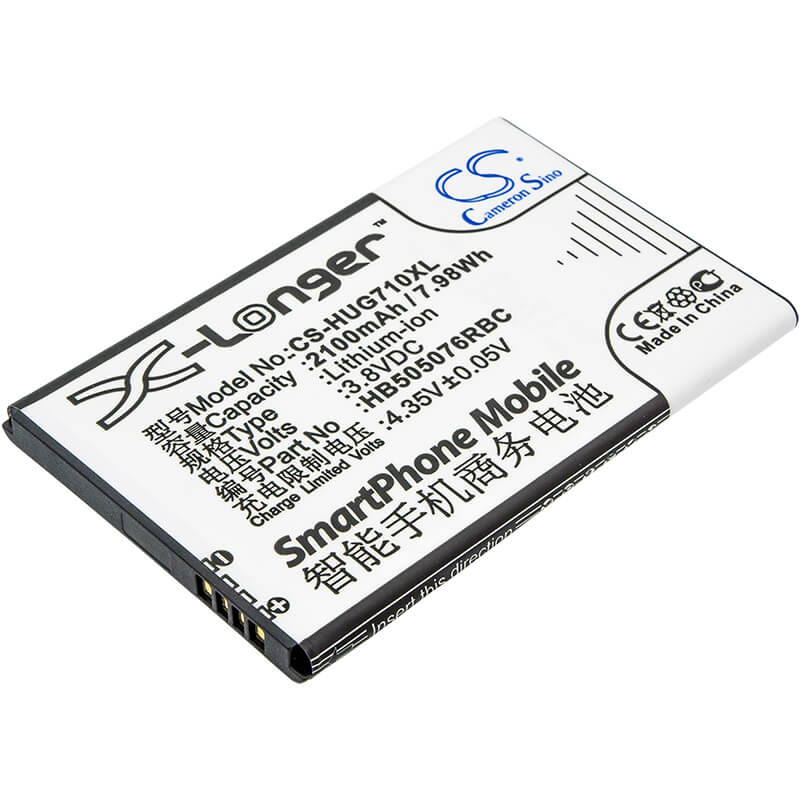 3.8V, 2100mAh, Li-ion Battery fits Huawei, A199, Ascend G606, 7.98Wh