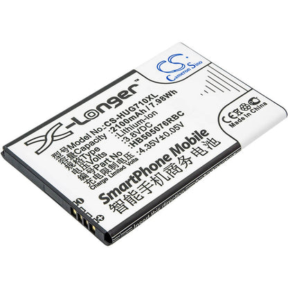 3.8V, 2100mAh, Li-ion Battery fits Huawei, A199, Ascend G606, 7.98Wh