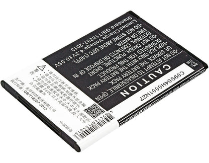 3.7V, 1500mAh, Li-ion Battery fits Zte, Af3, Af5, 5.55Wh