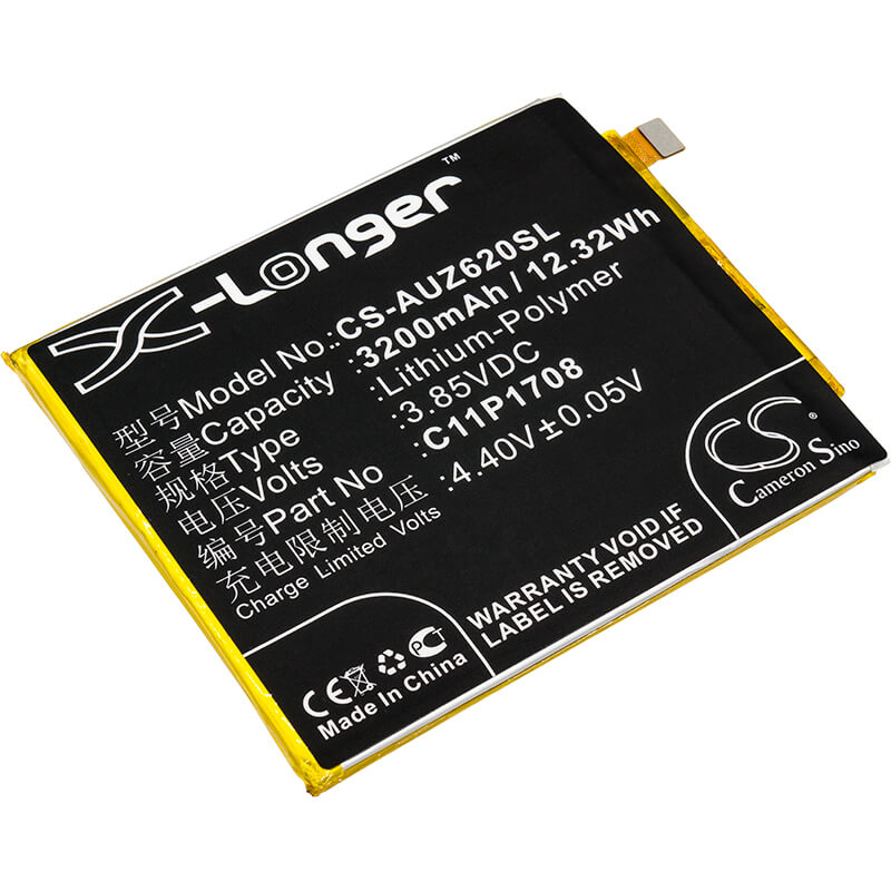 3.85V, 3200mAh, Li-Polymer Battery fits Asus, Ze620kl, Zenfone 5 2018, 12.32Wh