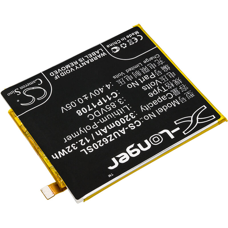 3.85V, 3200mAh, Li-Polymer Battery fits Asus, Ze620kl, Zenfone 5 2018, 12.32Wh