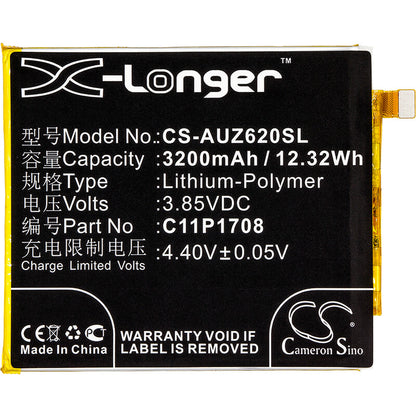 3.85V, 3200mAh, Li-Polymer Battery fits Asus, Ze620kl, Zenfone 5 2018, 12.32Wh