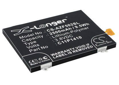 3.8V, 2500mAh, Li-Polymer Battery fits Asus, Zenfone 5 A502cg, Zenfone 5 Lite, 9.5Wh