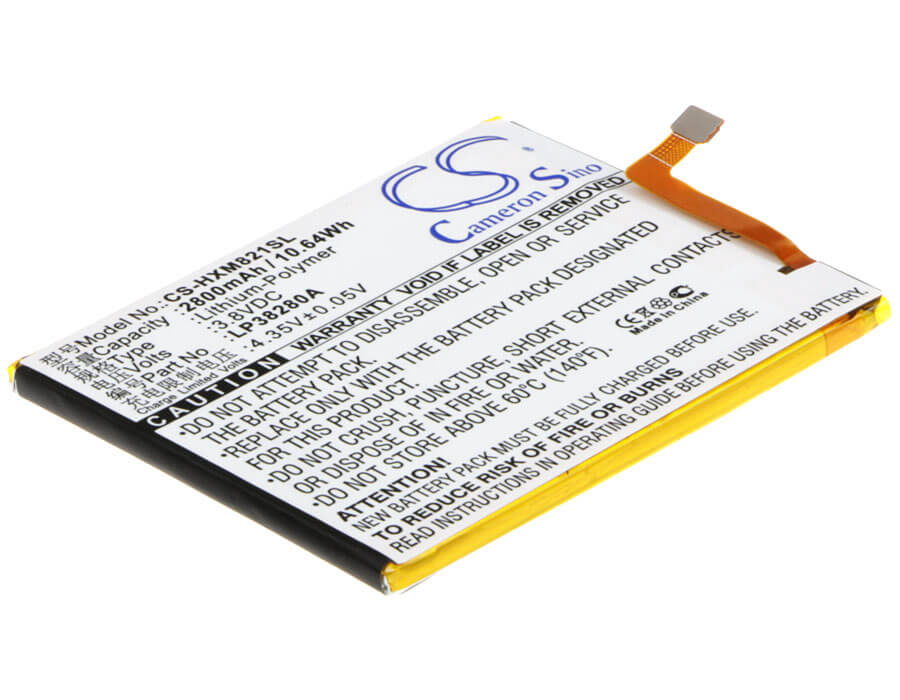 3.8V, 2800mAh, Li-Polymer Battery fits Hisense, Hs-m821, M821, 10.64Wh
