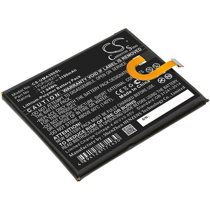 3.85V, 3100mAh, Li-Polymer Battery fits Umi, Umidigi A3, 11.935Wh