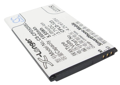3.7V, 1500mAh, Li-ion Battery fits Coolpad, 5200, 5.55Wh