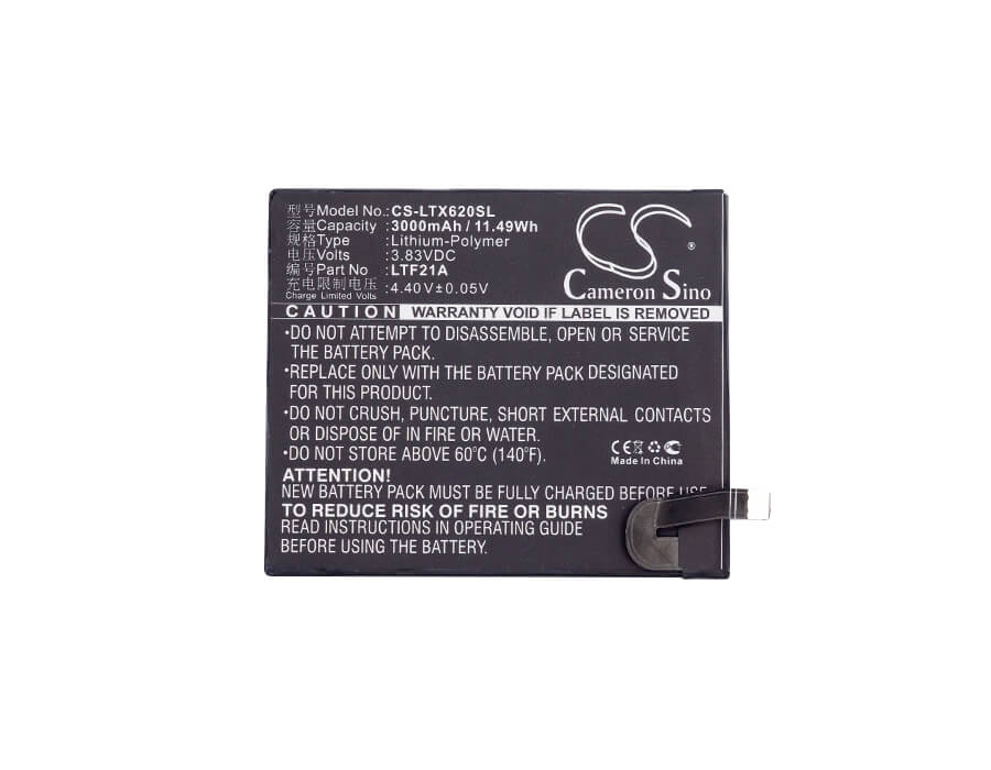 3.83V, 3000mAh, Li-Polymer Battery fits Letv, Le 2 Pro, Leeco Le 2, 11.49Wh