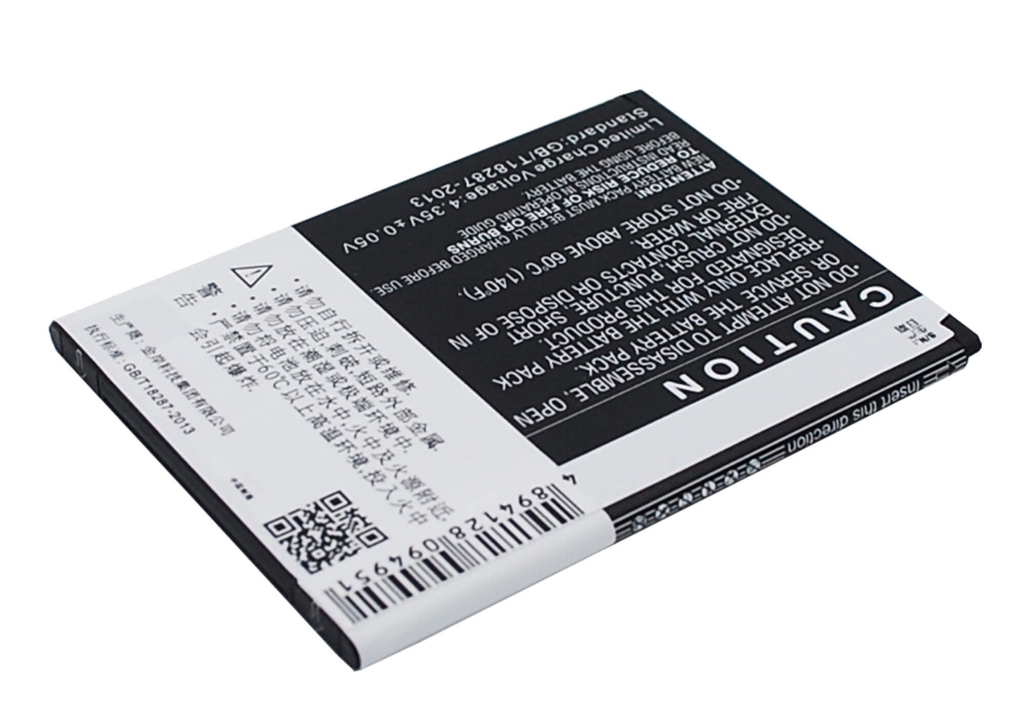 3.8V, 1800mAh, Li-ion Battery fits Tcl, J706t, P306c, 6.84Wh