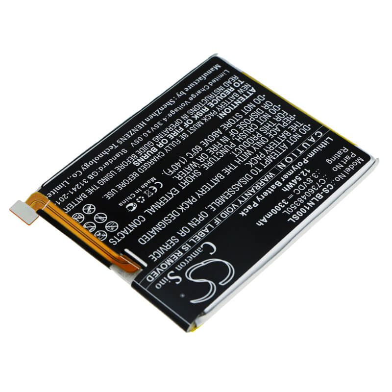 3.8V, 3300mAh, Li-Polymer Battery fits Blu, Bold N1, 12.54Wh