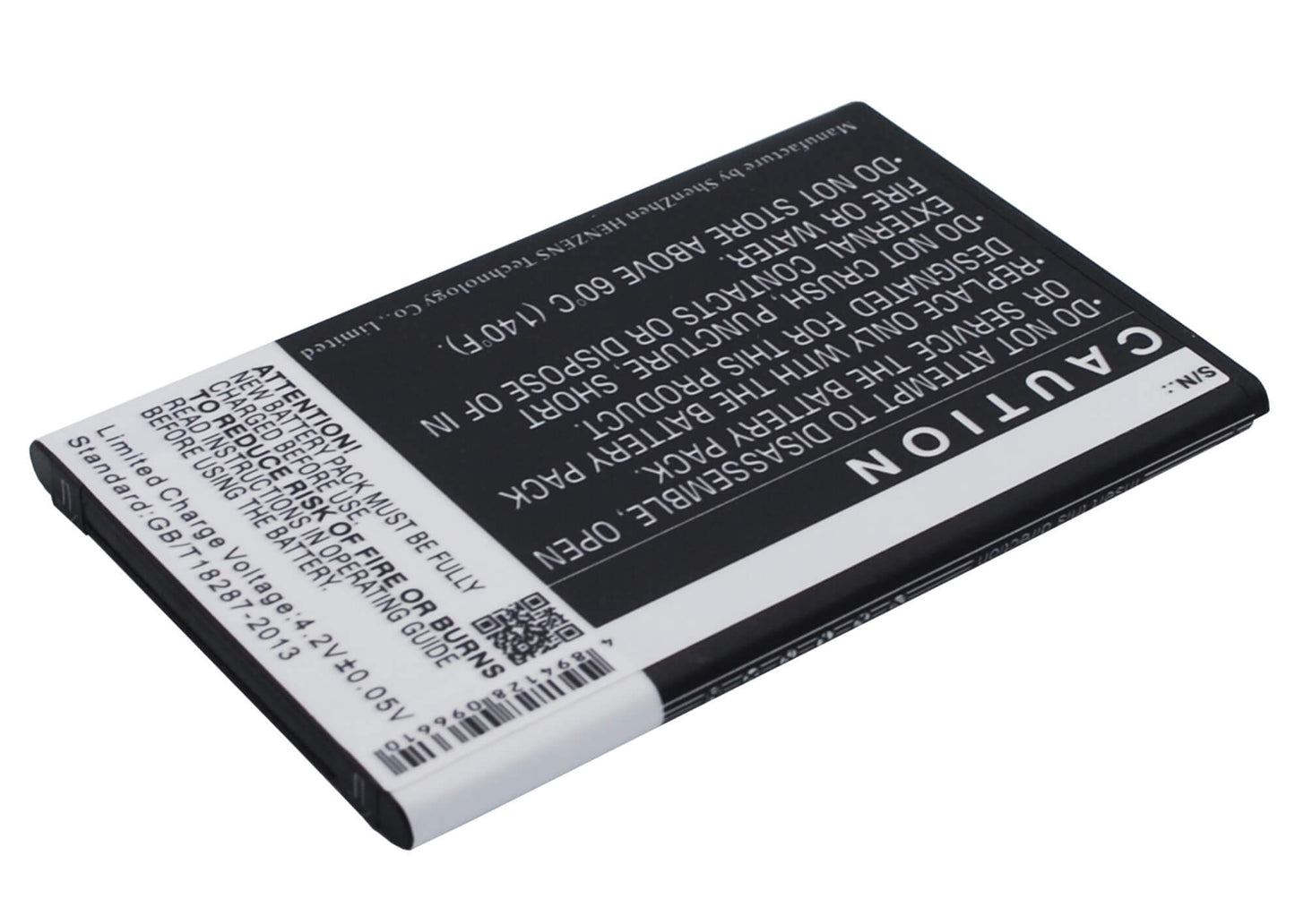 3.7V, 1600mAh, Li-ion Battery fits Kazam, Trooper X4.0, 5.92Wh