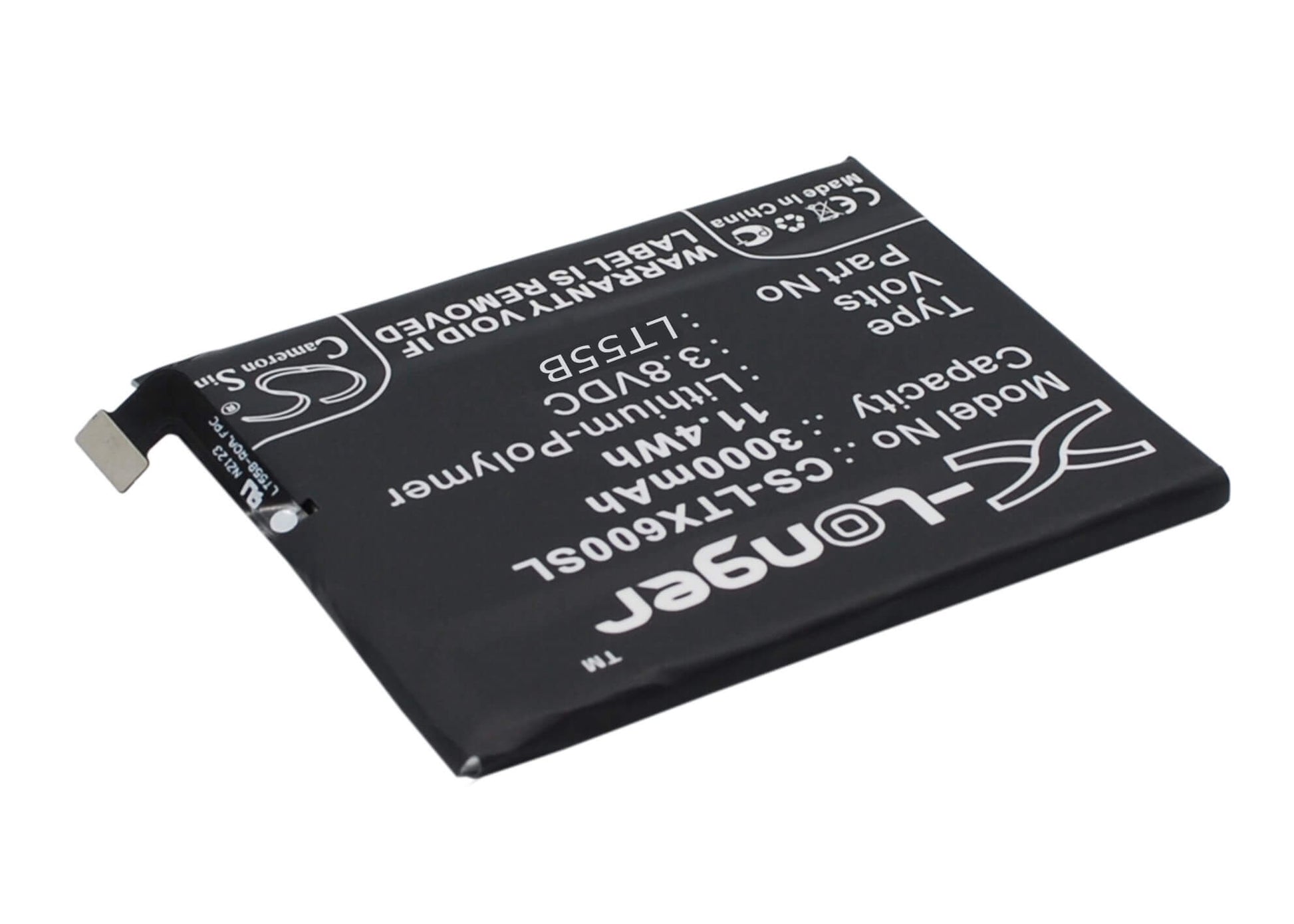 3.8V, 3000mAh, Li-Polymer Battery fits Letv, 1, Lt55b, 11.4Wh