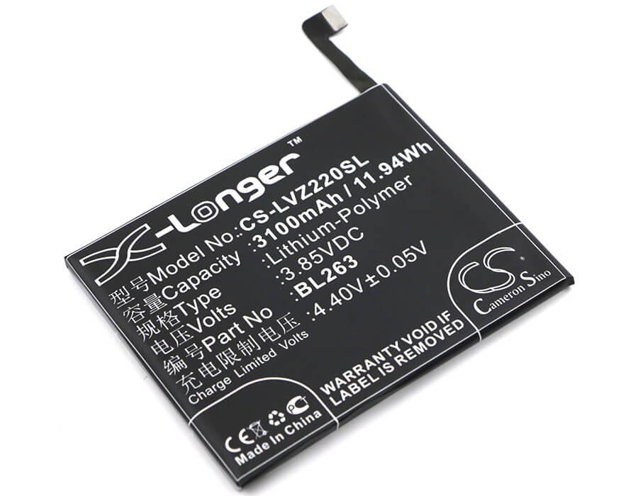 3.85V, 3100mAh, Li-Polymer Battery fits Lenovo, K80m, K920, 11.935Wh