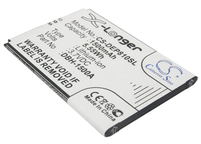 3.7V, 1500mAh, Li-ion Battery fits Doro, 6379, Liberto 810, 5.55Wh