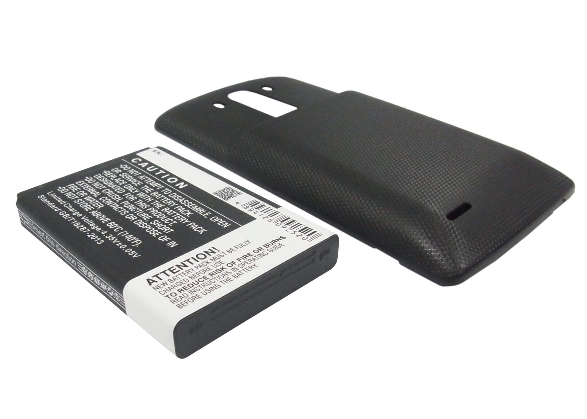 Black, 3.8V, 6000mAh, Li-ion Battery fits Lg, D830, D850, 22.8Wh