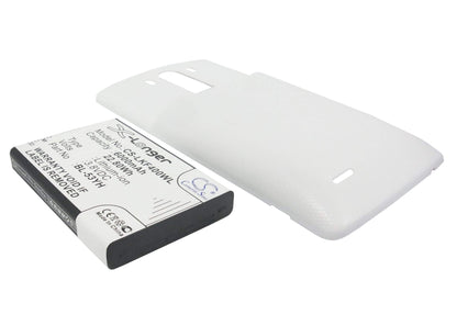 White, 3.8V, 6000mAh, Li-ion Battery fits Lg, D830, D850, 22.8Wh