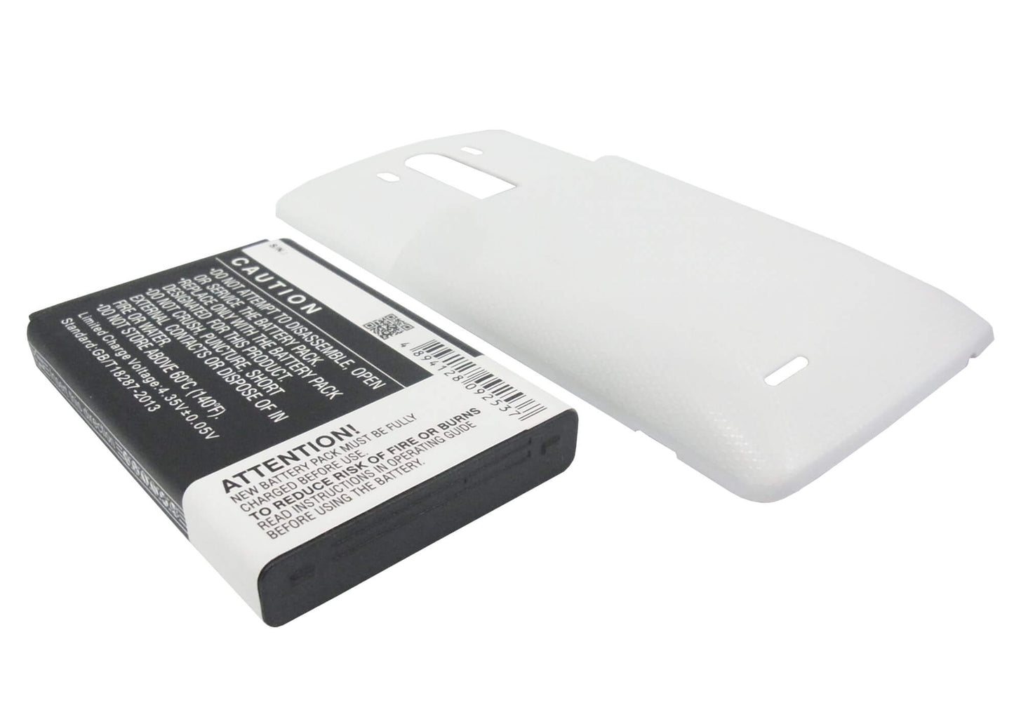 White, 3.8V, 6000mAh, Li-ion Battery fits Lg, D830, D850, 22.8Wh