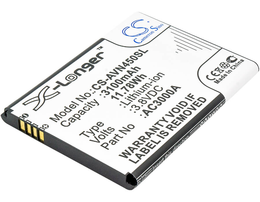 3.8V, 3100mAh, Li-ion Battery fits Archos, 45 Neon, 11.78Wh