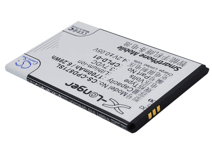 3.7V, 1700mAh, Li-ion Battery fits Coolpad, 8710, 9120, 6.29Wh