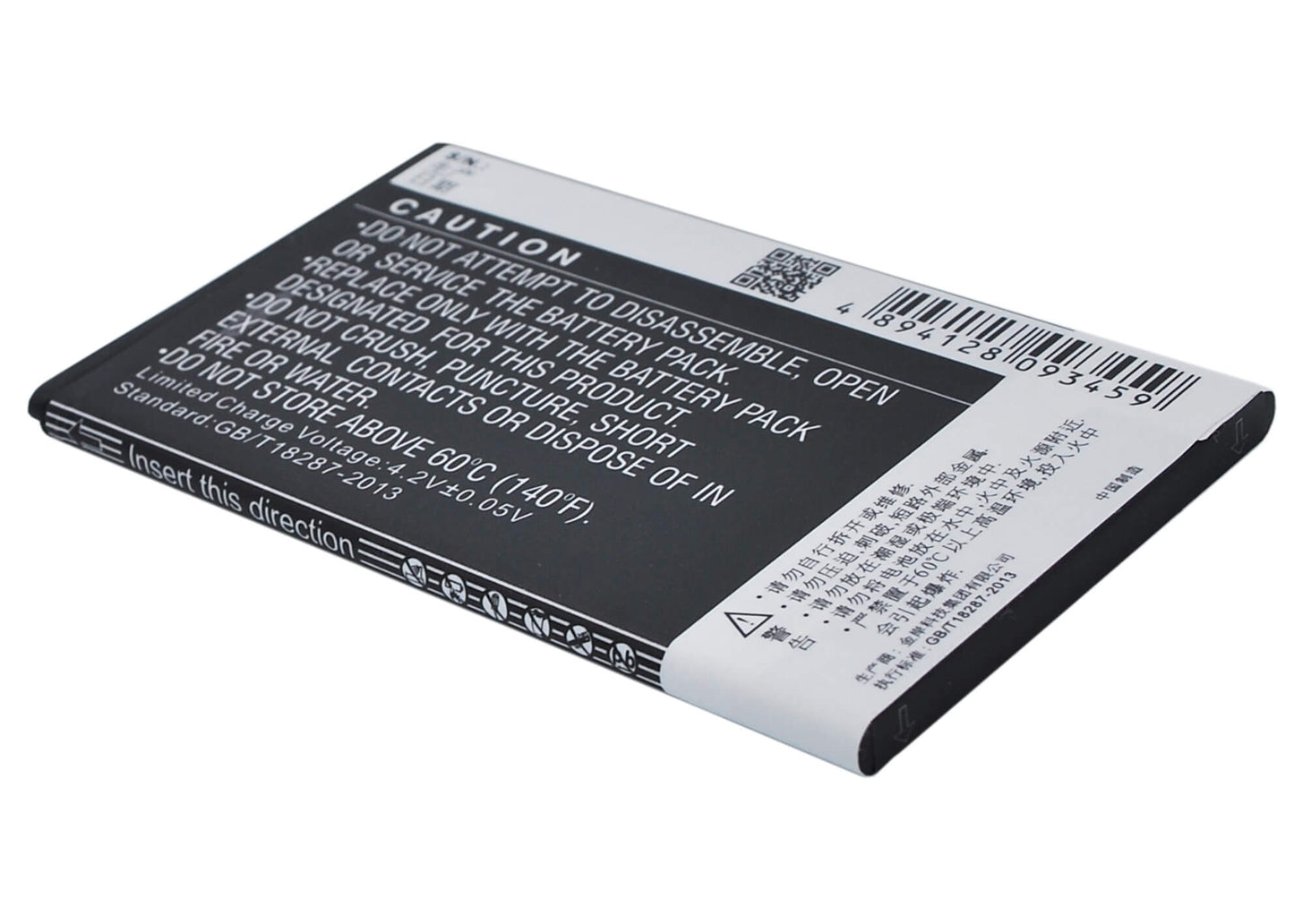3.7V, 1700mAh, Li-ion Battery fits Coolpad, 8710, 9120, 6.29Wh