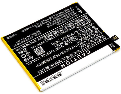 3.8V, 3000mAh, Li-Polymer Battery fits Meizu, M5c, M710h, 11.4Wh