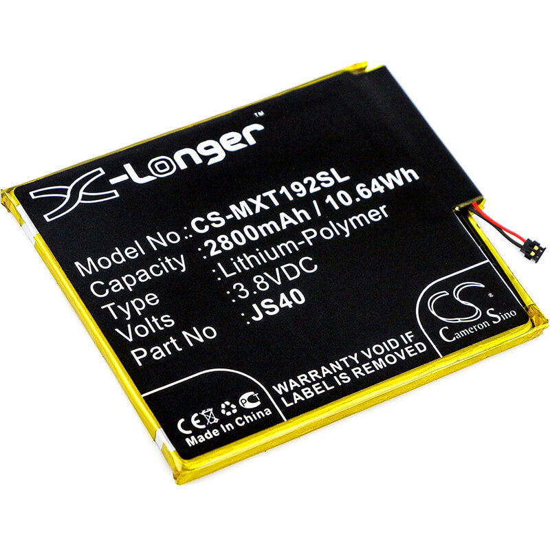 3.8V, 2800mAh, Li-Polymer Battery fits Motorola, Moto Z3, Moto Z3 Dual Sim, 10.64Wh