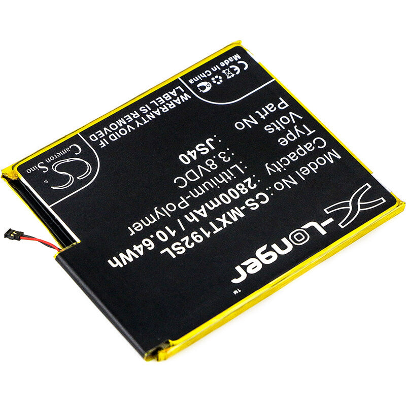 3.8V, 2800mAh, Li-Polymer Battery fits Motorola, Moto Z3, Moto Z3 Dual Sim, 10.64Wh