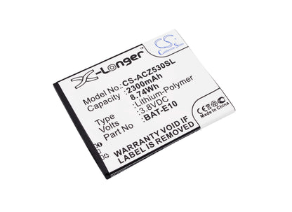 3.8V, 2300mAh, Li-Polymer Battery fits Acer, Liquid Z530, Liquid Z530s, 8.74Wh