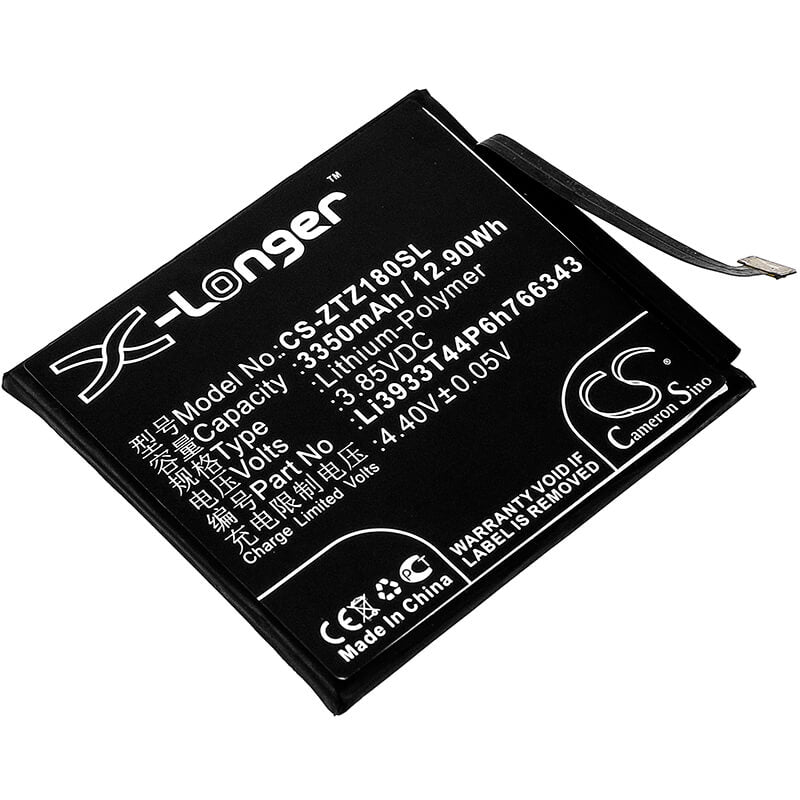 3.85V, 3350mAh, Li-Polymer Battery fits Nubia, Nx611j, Z18 Mini Dual Sim, 12.8975Wh