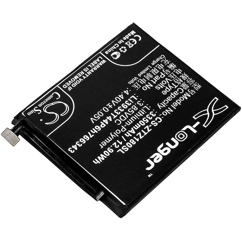 3.85V, 3350mAh, Li-Polymer Battery fits Nubia, Nx611j, Z18 Mini Dual Sim, 12.8975Wh