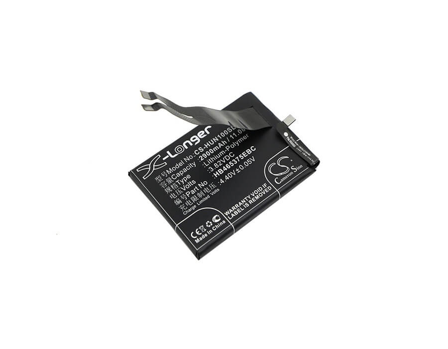 3.82V, 2900mAh, Li-Polymer Battery fits Huawei, Can-l01, Can-l02, 11.078Wh