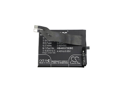 3.82V, 2900mAh, Li-Polymer Battery fits Huawei, Can-l01, Can-l02, 11.078Wh