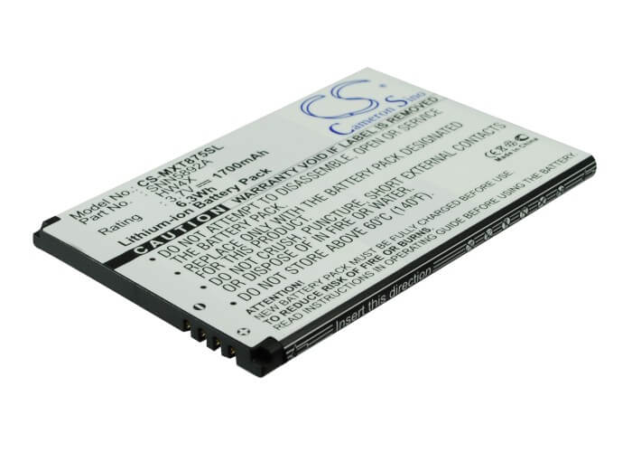 3.7V, 1700mAh, Li-ion Battery fits At&t, Atrix 2, 6.29Wh